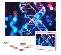 Dna Genetic Helix Wooden Puzzles 1000 Pieces Personalized Jigsaw Puzzle For Adults Interesting Custom Photo Puzzles Gift For Holiday Birthday Wedding Anniversay