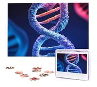 Dna Genetic Helix Wooden Puzzles 1000 Pieces Personalized Jigsaw Puzzle For Adults Interesting Custom Photo Puzzles Gift For Holiday Birthday Wedding Anniversay