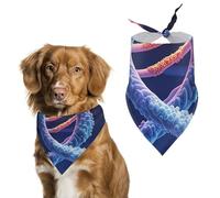 DNA Genetic HelixPet Scarf Dog Bandana for Small Medium Large Exquisite Unique Cat Dogs Kerchief Premium Fabric Cute Triangle Cat Dogs Bibs Scarf