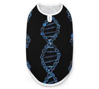 DNA Genetics Print Pet Clothes T Shirt Pets Clothing Vests Tee Tops Dogs Costume Coat For Dog Cat XL