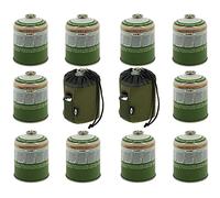 DNA Leisure 12x NGT Gas Canister 450g of Butane/Propane with 2x Neoprane Gas Cover