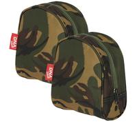 DNA Leisure 2X DPM Camo Carp Fishing Reel Case, 600D Polyester PVC Backed Reel Storage Pouch, 20 x 10 x 21cm Tackle Bag Accessory for Reel Transport & Storage