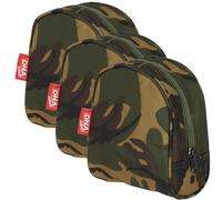 DNA Leisure 3X DPM Camo Carp Fishing Reel Case, 600D Polyester PVC Backed Reel Storage Pouch, 20 x 10 x 21cm Tackle Bag Accessory for Reel Transport & Storage
