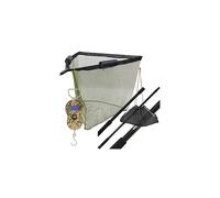 DNA Leisure 42" Landing Net Dual Float Carp Coarse Fishing with 2m 2pc Pole Handle + Stink Bag Case & Digital Camo Scale 40kg/88lb with Sling