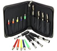 DNA Leisure Fishing Bait Punch Set 9pc Bread Meat Cheese In Black Zip Case For Carp Coarse Tackle