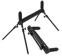 DNA Leisure Fishing Pole Roller Rest 4 Adjustable Legs Foam Folding Match Carp Coarse Tackle