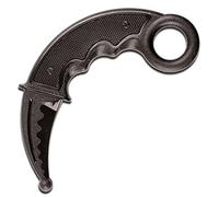 DNA Leisure Martial Arts 7" Training Knife Black Plastic Polypropylene Curved Rounded Tip