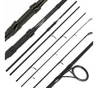 DNA Leisure NGT Profiler Travel Rod 4pc, 11ft/3.3m Carbon Black with Cloth Bag for Fresh/Salt Water Fishing (89 Closed length)