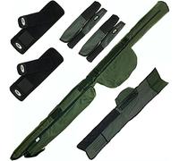 DNA Leisure Rod Holdall 2+2 12ft Carp Fishing & 2x Tip and Butt Protectors 2x Neoprene Rod Bands