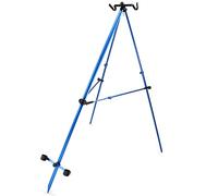 DNA Leisure Sea Fishing Tripod Beach 2 Rod Stand 7ft Beachcaster Fishing Rack Adjustable Blue