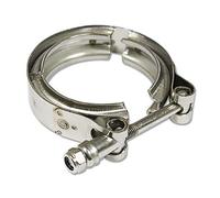 DNA MOTORING 2.25" Zinc-Coated Stainless Steel V-Band Clamp for Turbo, Downpipes, Exhaust Systems, VC-225