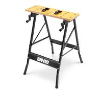DNA MOTORING Adjustable Workbench - Portable Foldable Multi-Purpose, with Measuring Ruler and Protractor - Ideal for Garage, Home, DIY, and Carpentry,TOOLS-00454