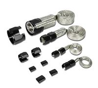 DNA MOTORING BH-BK Steel Braided Universal Fit Hose Kit