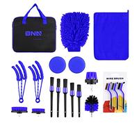 DNA MOTORING Car Detailing Brush Cleaning Tools Set with Carry Bag for Auto Interior & Exterior Wheel Dashboard Vent, TOOLS-00279