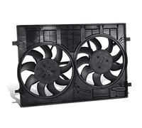 DNA MOTORING Factory Style Radiator Fan Assembly Compatible with 18-20 Atlas 2.0L W/oTrailer Hitch,OEM-RF-0374