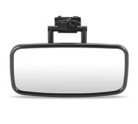 DNA MOTORING Front Foldable Yacht Rearview Mirror, Black Compatible With Most Yacht Ski Boat Pontoon Boat Water Skiing Watercraft Surfing, Rectangle Style, MP-MR-U017