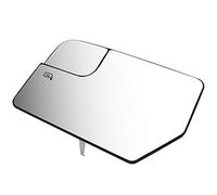 DNA Motoring OEM-MG-0505 Factory Style Left Side Wing Mirror Glass Plate, Mirror for Car wHeated+Spotter for 12-14 Navigator