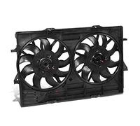 DNA MOTORING OEM-RF-0305 Factory Style Radiator Cooling Fan Assembly Compatible with 13-17 Audi S6 / 13-18 S7