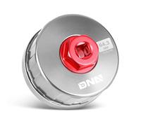 DNA MOTORING Oil Filter Wrench 64.3mm 14 Flute Filter Cap Socket Remover Tool Compatible with Toyota Lexus Scion, Precision CNC Machined Aluminum, TOOLS-00540