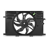 DNA MOTORING Radiator Fan Assembly Compatible With 2017-2021 Jeep Renegade, Fits 2.4L w/Air Conditioning, 68337149AA, 68363855AA, 68461974AA, OEM-RF-1193