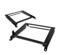 DNA MOTORING SBK-LM-HC01 Pair of Low Mount Racing Bucket Seat Mount Brackets Compatible with 01-05 Civic, Black