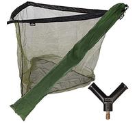DNA NEW NGT 36" Green Carp Coarse Fishing Landing Net with Strong Metal Spreader Block and Stink Storage Bag
