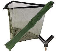 DNA NEW NGT 42" Green Carp Coarse Fishing Landing Net with Strong Metal Spreader Block and Stink Storage Bag
