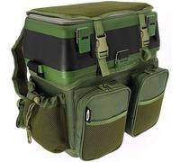 DNA NGT Carp Coarse Fishing 600D Seat Tackle Box with Canvas Carry Shoulder Straps Bag with Pockets