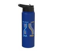 DNA RNA Science DNA Biologist Molecular Biology Stainless Steel Insulated Water Bottle