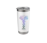 DNA Tree Life Earth Genetics Biologist Science Gift Stainless Steel Insulated Tumbler