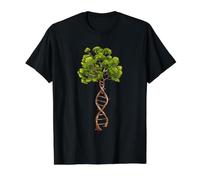 DNA Tree of Life Science Genetics Biology Environment Lover Value Graphic T-Shirt, Men, Black, XL