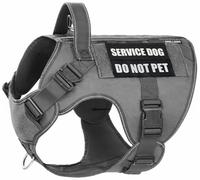 Dnallrino Tactical Dog Harness for Large Dogs, Heavy Duty with Handle, Adjustable Reflective Military Style German Shepherd Dog Harness with No Touch Patches for Hiking Training Color
