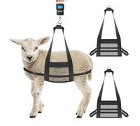 DNAMYJME 2Pcs Calf Multipurpose Weighing Animal Livestock with Adjustable Auxiliary Strap Hanging Lamb Weight with Metal D Ring Weight for Newborn Calves