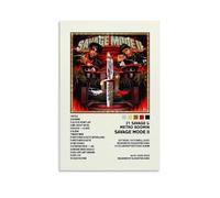 DNANNWOGF SAVAGE MODE II Album Poster1Poster Canvas Wall Art For Living Room Bedroom Gaming Room Office Posters 16x24inch(40x60cm) Unframe-style