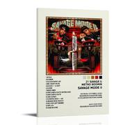 DNANNWOGF SAVAGE MODE II Album Poster1Poster Canvas Wall Art For Living Room Bedroom Gaming Room Office Posters 24x36inch(60x90cm) Frame-style
