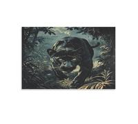 DNAVSOETR Leopard Poster Artwork Canvas Prints Picture Modern Canvas Wall Art Picture Wall Hanging for Living Room Bedroom Home Decorations 16x24inch(40x60cm)