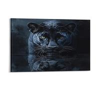 DNAVSOETR Leopard Poster Artwork Canvas Prints Picture Modern Wall Art Picture Wall Hanging for Dining Room Kitchen Home Office Decor 20x30inch(50x75cm)