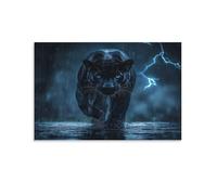 DNAVSOETR Leopard Poster Artwork Giclee Canvas Prints Modern Wall Art Picture Wall Hanging for Office Gym Living Room Decor 12x18inch(30x45cm)