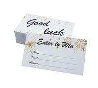 DNB 200 Pcs Raffle Tickets - 3.5'' x 2'' Enter to Win Cards for Various Events - Fit in Most Lottery Box Raffle Drum - Large Space for Name/Email Address/Phone Number