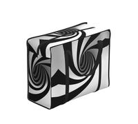 DNBCLEZK Abstract Circle Swirl Large Tote Shopping Bag With Artistic Print,Water-Resistant Oxford-Fabric,Heavy Duty Carry Handles (28cm)
