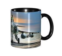 DNBCLEZK Airplane Double Color Full Wrap Design Ceramic Mug,Coffee Cup with Smooth Gloss Finish, Heat-Resistant Safe, Ideal for Home, Office