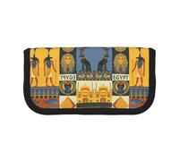DNBCLEZK Ancient Egypt Tribe Series Large Cute Canvas Pencil Case for Girls Boys,Print Personalised Pencil Case Stationery Storage Bags