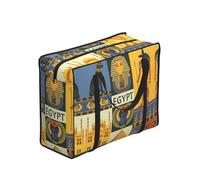 DNBCLEZK Ancient Egypt Tribe Series Large Tote Shopping Bag With Artistic Print,Water-Resistant Oxford-Fabric,Heavy Duty Carry Handles (28cm)