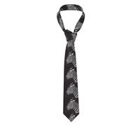 DNBCLEZK Animal Zebra Ties For Men,Personalized Print Wedding Formal Business Party Silk Mens Tie