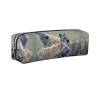 DNBCLEZK Animals Spot Dog Cute Leather Pencil Case,Premium Smooth Zipper Durable Metal Puller,Full-Print Designer Stationery Organizer for School Office