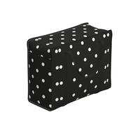 DNBCLEZK Black And White Polka Dot Large Tote Shopping Bag With Artistic Print,Water-Resistant Oxford-Fabric,Heavy Duty Carry Handles (28cm)