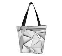 DNBCLEZK Black White Stripe Women'S Printed Tote Bag, Large Capacity Shoulder Handbag, Polyester Fabric With Foam Padding,Inner Security Pocket