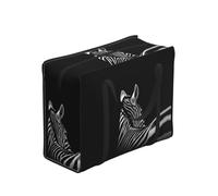 DNBCLEZK Black & White Zebra Large Tote Shopping Bag With Artistic Print,Water-Resistant Oxford-Fabric,Heavy Duty Carry Handles (28cm)