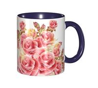 DNBCLEZK Blossom Double Color Full Wrap Design Ceramic Mug,Coffee Cup with Smooth Gloss Finish, Heat-Resistant Safe, Ideal for Home, Office