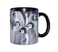 DNBCLEZK Cute Penguin Double Color Full Wrap Design Ceramic Mug,Coffee Cup with Smooth Gloss Finish, Heat-Resistant Safe, Ideal for Home, Office